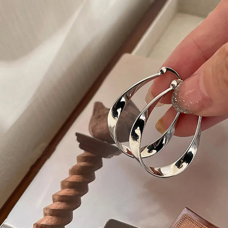 Silvara Twisted Hoops