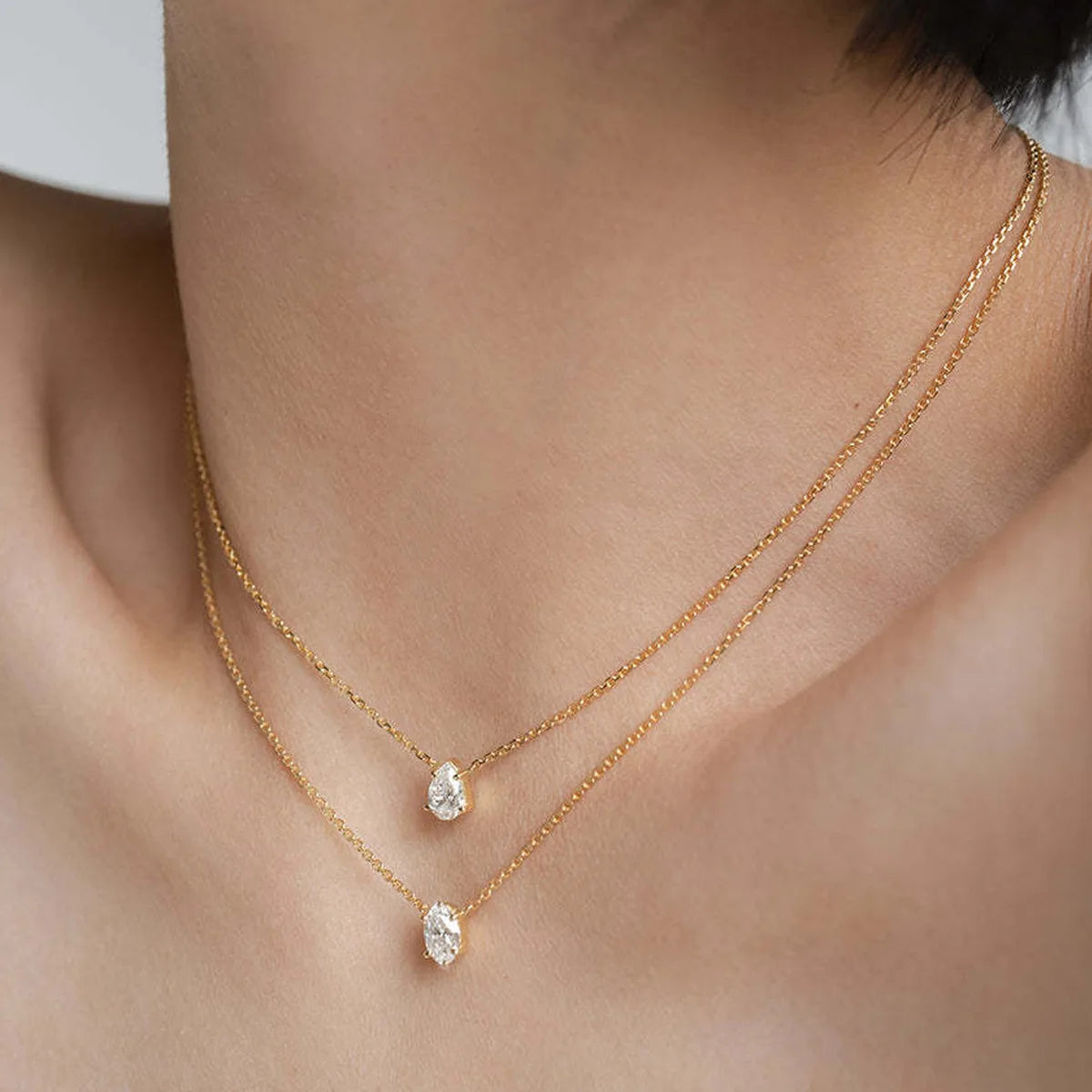 Multilayer Chain Choke Shiny necklace